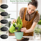 6 Inch Self Watering Pots for Indoor Plants – Small Plastic Planters - Image 3