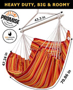 ADVOKAIR Hammock Chair Hanging Chair Rope Swing XXL - Image 4