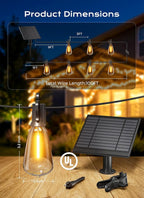 Brightown 100FT Solar String Lights Outdoor Waterproof, Patio Lights - Image 6