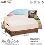 JinHrtoyi 2-Seater Patio Loveseat Cover, 58Wx32Dx31H inches Outdoor Furniture - Image 2