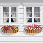 30 Inch Window Deck with Coco Liner, Fence Metal Hanging Flower Planter Window - Image 7