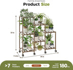 Bamworld Plant Stand with Wheels - Image 6