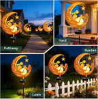 ZNYCYE Solar Lights Outdoor Decorative Moon Angel Solar Stake Lights Pathway - Image 7