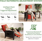IDEALHOUSE Wicker Outdoor Recliner Reclining Patio Chairs - Image 6