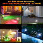 Solar Spotlights Outdoor, 40 LED s Color Changing RGB Waterproof Landscape - Image 8