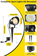 T-SUN Dusk to Dawn Outdoor Lighting, Flag Spot Lights - Image 3