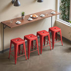 Furmax 24 Inch Metal Bar Stools Set of 4, Counter Height Bar Stools Height High - Image 7