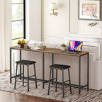 70.8" Long Bar Table, Counter Bar Height Table, High Top Table, Rectangular - Image 8