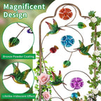 2 Pack Metal Garden Trellis Arched Fence Trellises - Image 3