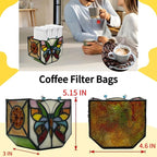 Handcrafted Stained Glass Butterfly Planter, Cute Planters - Image 5