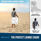 Ostrich 72 by 22 Inch Versatile Chaise Lounge Portable Reclining Lounger - Image 5