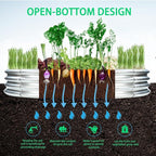 Durable Round Galvanized Steel Raised Garden Bed - Image 2