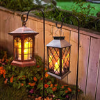 Solar Outdoor Lantern, Garden Hanging Waterproof Lanterns PVC Upgrade 3 LED - Image 8