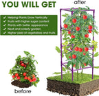 3 Pack Tomato Cages, Square Tomato Plant Stakes Support Cages Trellis - Image 4