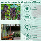 YDSL 100 Feet Soft Tie for Plants, 3 Pack Green Twist Garden Ties Gardening - Image 6