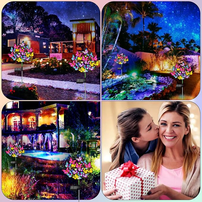 Solar Garden Lights Solar Lights Outdoor Waterproof Solar Lights 6 Pack - Image 5