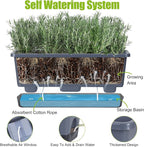 Window Box Planter 4 Packs, 17 Inches Rectangle Flower Pots - Image 7