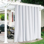 RYB HOME Outdoor White Curtains by RYBHOME