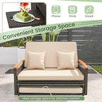 Tangkula Patio Rattan Daybed - Image 9