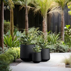 Kante 15.3"+11.6"+8.2" Dia Round Concrete Planter, Large Outdoor Indoor Planter - Image 4