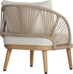 Merax 4-Piece Acacia Wood Patio Conversation Set - Image 6