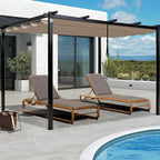 10' X 10' Pergola Shade Cover for Outdoor Retractable Durable Fabric Canopy - Image 6