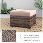 Amopatio 2 Pieces Outdoor Ottoman - Image 5