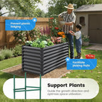 Quictent Galvanized Raised Garden Bed 4x3x1 Ft Metal Planter Box - Image 2
