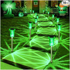DenicMic St Patricks Day Decorations Solar Lights Outdoor 10 Pack Waterproof by Denicmic