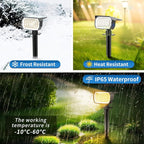 Solar Spot Lights Outdoor 2 Pack, Solar Landscape Spotlights Waterproof - Image 5