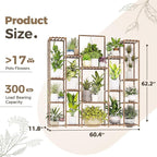 Bamworld Plant Shelf Indoor Hanging Plant Stand Outdoor Large Plant Shelves - Image 4