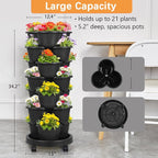 VECELO 7 Tier Vertical Garden Planter, Self Watering Stackable Planters - Image 5