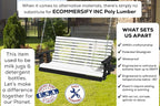 Poly Lumber Wood 5FT Porch Swing Amish Craftsmandship Made in USA HDPE - Image 3