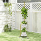 Plant Stand Indoor, 2 Tier Hanging Tall Plant Shelf - Image 7