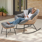 ONBRILL Papasan Rocking Chair by ONBRILL