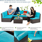 Vongrasig 6 Piece Small Patio Furniture Sets, Outdoor Sectional Sofa All - Image 3