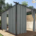 HolidayIdeas Outdoor Curtains for Patio Waterproof, 2 Panels by HolidayIdeas