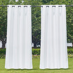 NICETOWN Winter White Outdoor Curtains 2 Panels by NICETOWN