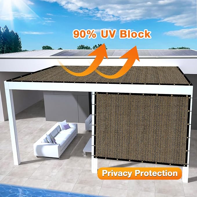 Artpuch Outdoor Pergola Shade Cover 4x15 FT Sun Shade Cloth - Image 3
