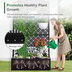 Metal Raised Garden Bed with Trellis & Privacy Screen - Image 5