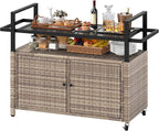 DWVO XL Outdoor Storage Cabinet, Patio Storage Table - Image 2