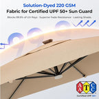 HOMSHADE 10 ft Square Cantilever Patio Umbrella - Image 4