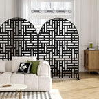 Casaphoria 72" H x 47" W Arched Metal Privacy Screen - Image 2