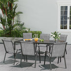 Patio Dining Chairs Set of 6, Outdoor Stackable Dining Chairs High Back - Image 6