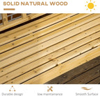 Outsunny Wooden Patio Bench, Outdoor Garden Bench - Image 6