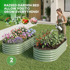 Galvanized Raised Garden Bed Outdoor, Rust-Resistant Garden Planter Box - Image 7