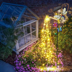 Solar Watering Can with Lights Outdoor Garden, 41in Large Bee Garden Stake - Image 8