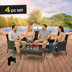 EconoHome 4-Piece Outdoor Patio Furniture Set - Image 2