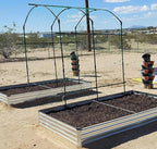 12x2x1ft Galvanized Raised Garden Bed, Outdoor Planter Box Metal Patio Kit - Image 3