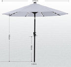 ABCCANOPY Durable Solar Led Patio Umbrellas - Image 3